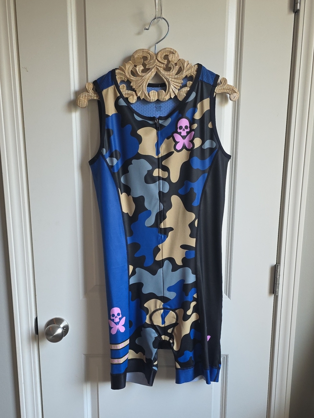 Betty Designs Blue/Camo Trisuit - NWOT - Size XXL